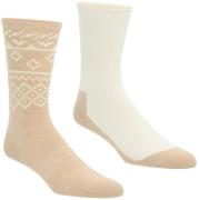 Kari Traa Women's Ragna Hiking Sock 2-pack Light Beige