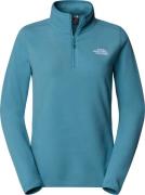 The North Face Women's 100 Glacier 1/4 Zip Algae Blue