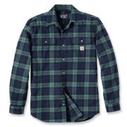 Carhartt Men's Flannel L/S Plaid Shirt Frosted Balsam