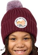 Jack Wolfskin Kids' Pompom Badge Beanie Boysenberry