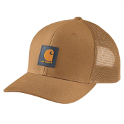 Twill Mesh-Back Logo Patch Cap Carhartt Brown/Honeycomb