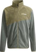 Adidas Men's Terrex Multi Full-ZIP Fleece Jacket Legend Ivy/Olive Stra...