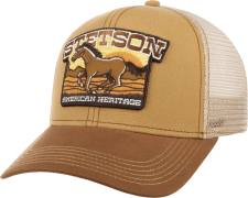 Stetson American Heritage Horse Trucker Cap Brown