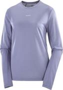 Salomon Women's Shkout Core Long Sleeve Tee Blue Granite