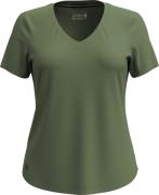 Smartwool Women's Merino Sport Ultralite V-Neck Short Sleeve Fern Gree...
