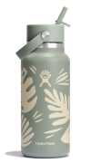 Hydro Flask 946ml Wide Flex Straw Cap Botanical Bliss Agave