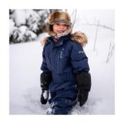Isbjörn of Sweden Kids' Snowlion Snowsuit Navy