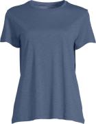 Casall Women's Soft Texture Tee Blue Shadow
