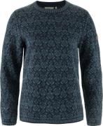 Fjällräven Women's Snow Round Neck Sweater Dark Navy