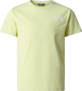 The North Face Teens' Simple Dome T-Shirt Lemon Mist