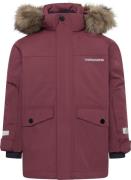 Didriksons Kids' Bjärven Parka 4 Anemon Red