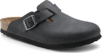 Birkenstock Boston Oiled Leather Narrow Black