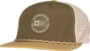 Salty Crew Topshot Snapback Olive/Gold