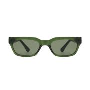A. Kjærbede Bror solbriller Dark Green Transparent