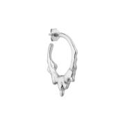 Jane Kønig Small Drippy Hoops Øredobber Single Sølv SDH-AW22-S