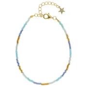 Nuni Copenhagen Kira Armbånd 18 kt. Gullforgylt sølv A3025-LightBlue