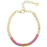 Nuni Copenhagen Josefine Armbånd 18 kt. Gullforgylt sølv A3133-Pink