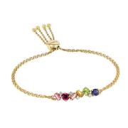 Suzanne Kalan Rainbow Armbånd 14 kt. Gull 0,08 ct. PB61-YGRBW