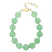 Nuni Copenhagen Jasmin Armbånd 24 kt. Gullforgylt sølv A3118-Green