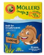 Møllers Tran Omega-3 Gelé-Fisk Cola   45 stk.