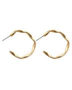 Everneed Maya My Twist Gold Hoop Earrings