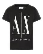 Armani Exchange Icon Period Kvinne T-Shirt Sort S