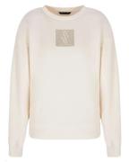 Armani Exchange Woman Logo Sweatshirt White Str. L