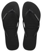 Havaianas Slim Glitter II Flip Flop - Black/Black