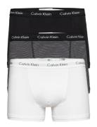 Trunk 3Pk Boksershorts White Calvin Klein