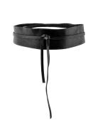 Pcvibs Leather Tie Waist Belt Belte Black Pieces