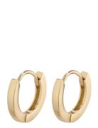 Arnelle Huggie Hoop Earrings Gold-Plated Accessories Jewellery Earring...
