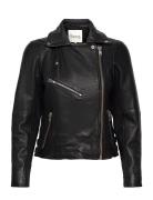 02 The Leather Jacket Skinnjakke Skinnjakke Black My Essential Wardrob...