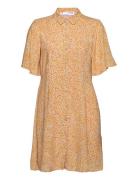 Slfjalina 2/4 Short Shirt Dress M Kort Kjole Beige Selected Femme