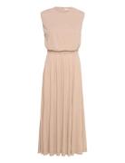 Long Midi Length Dress Maxikjole Festkjole Beige IVY OAK