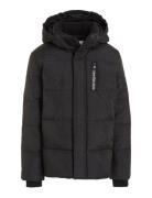 Essential Puffer Jacket Fôret Jakke Black Calvin Klein