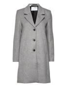 Slfmette Wool Coat B Outerwear Coats Winter Coats Grey Selected Femme
