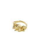 Willpower Recycled Sculptural Ring Gold-Plated Ring Smykker Gold Pilgr...