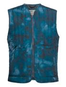 Quilted Vest Avesta Abstract Ink Vest Blue DEDICATED