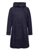 Mcharlene, L/S, Coat Outerwear Coats Winter Coats Navy Zizzi