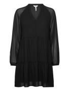 Objmila Gia L/S Dress Noos Kort Kjole Black Object
