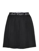 Logo Elastic Mini Skirt Kort Skjørt Black Calvin Klein Jeans