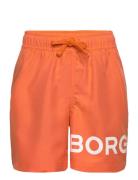 Borg Swim Shorts Badeshorts Orange Björn Borg