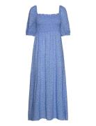 Alaia Printed Dress Maxikjole Festkjole Blue Lexington Clothing