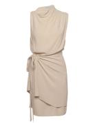 Telly Short Dress Kort Kjole Beige Ahlvar Gallery