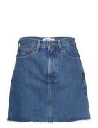 Mom Mid Skirt Bg4032 Kort Skjørt Blue Tommy Jeans