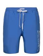 Swim Shorts With Elastic Waist And Badeshorts Blue Knowledge Cotton Ap...