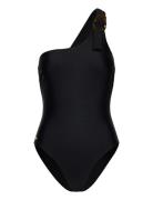 D6Felice Asymmetrical Swimsuit Badedrakt Badetøy Black Dante6