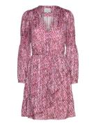 Belief Print Dress Kort Kjole Pink Dante6