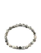 Beads Bracelet 8Mm Armbånd Smykker Grey Edd.
