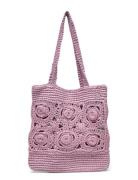 Flowers Crochet Mini Bag Bags Totes Purple Mango
